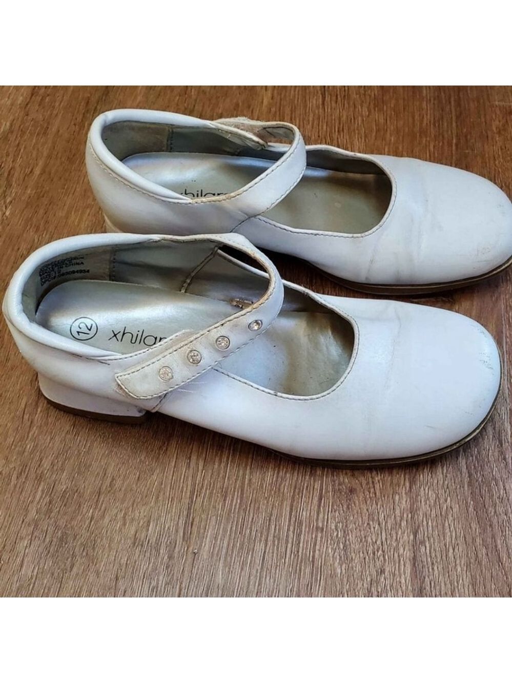 Girls White Dress Shoes Size 12 Xhilaration